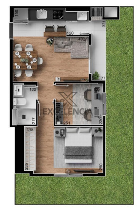 Imagem Apartamento com 3 Quartos à Venda, 58 m² em Costeira - São José Dos Pinhais