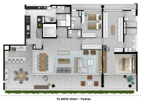 Apartamento com 3 Quartos à Venda, 252 m² em Cidade Jardim - São Paulo