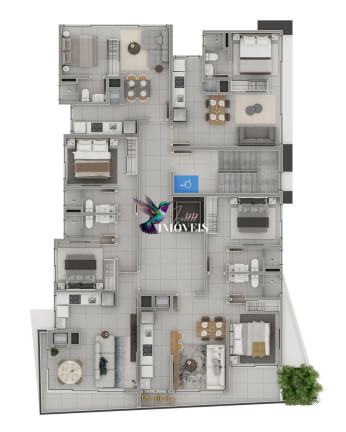 Imagem Apartamento com 2 Quartos à Venda, 67 m² em Centro - Torres