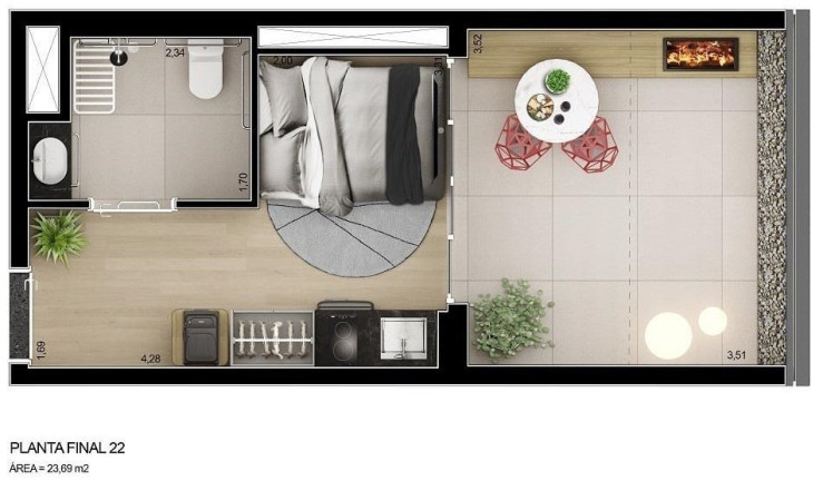 Imagem Apartamento com 2 Quartos à Venda, 46 m² em Vila Mariana - São Paulo