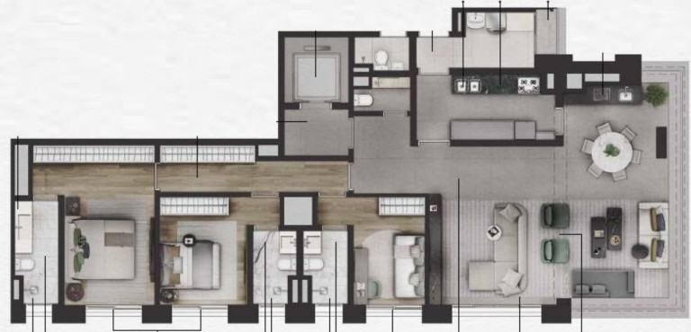 Imagem Apartamento com 3 Quartos à Venda, 206 m² em Itaim Bibi - São Paulo