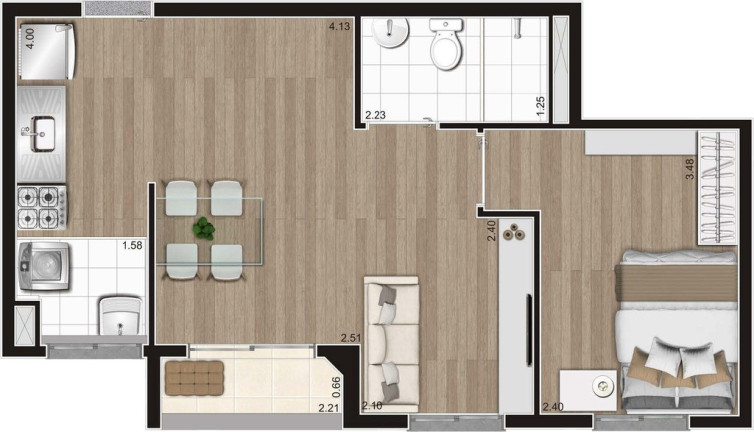 Imagem Apartamento com 2 Quartos à Venda, 43 m² em Vila Leopoldina - São Paulo