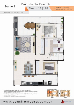 Imagem Apartamento com 3 Quartos à Venda, 113 m² em Centro - Mongaguá