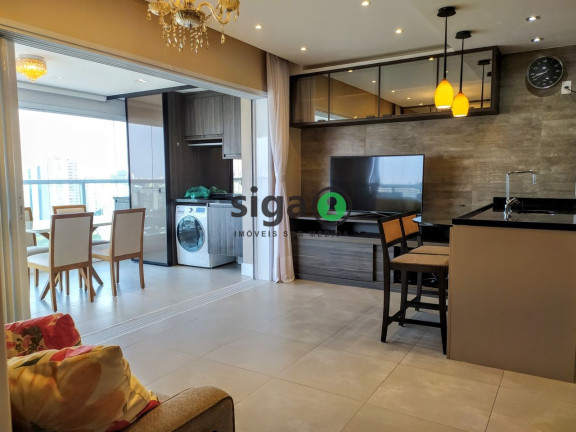 Imagem Apartamento com 1 Quarto para Alugar, 59 m² em Brooklin Paulista - São Paulo