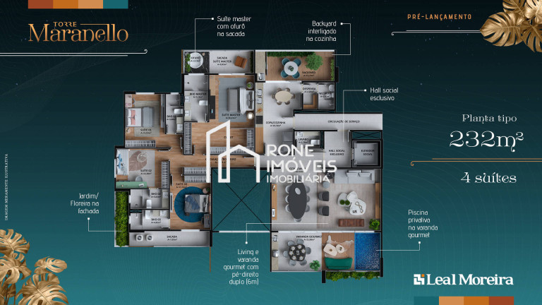 Imagem Apartamento com 4 Quartos à Venda, 232 m² em Umarizal - Belém