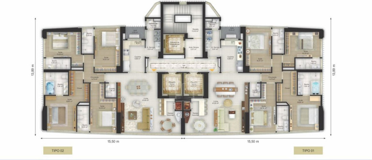 Imagem Apartamento com 4 Quartos à Venda, 171 m² em Centro - Balneário Camboriú