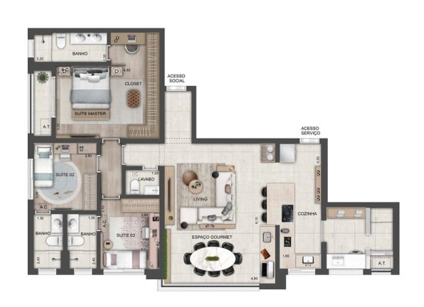 Imagem Apartamento com 2 Quartos à Venda, 70 m² em Brooklin Paulista - São Paulo