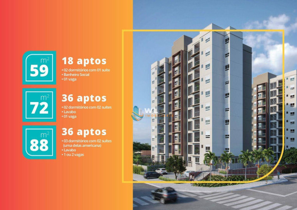 Apartamento com 3 Quartos à Venda, 88 m² em Parque Da Represa - Jundiaí