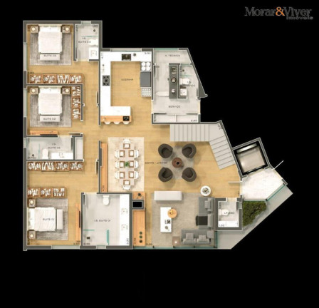 Imagem Apartamento com 3 Quartos à Venda, 177 m² em Juvevê - Curitiba