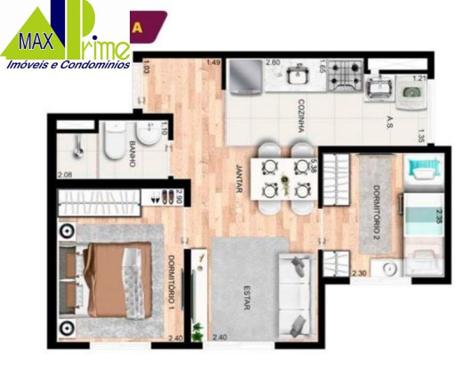 Imagem Apartamento com 2 Quartos à Venda, 35 m² em Cidade Antônio Estevão De Carvalho - São Paulo