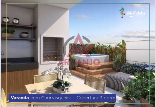 Apartamento com 2 Quartos à Venda, 58 m² em Maranduba - Ubatuba