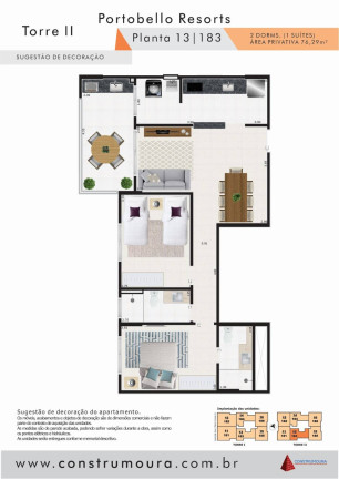 Imagem Apartamento com 2 Quartos à Venda, 76 m² em Centro - Mongaguá