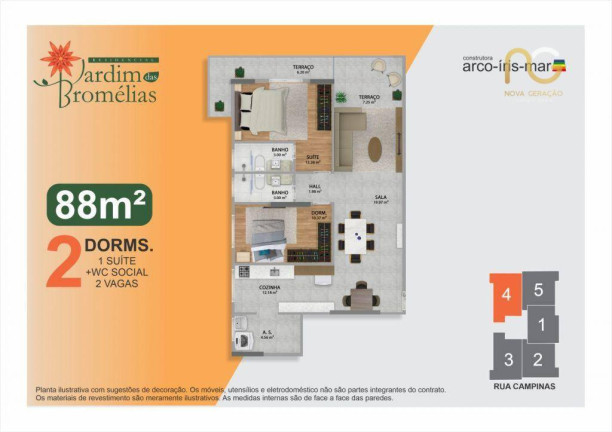 Imagem Apartamento com 2 Quartos à Venda, 88 m² em Boqueirão - Praia Grande