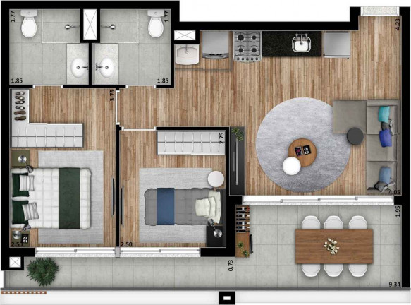 Imagem Apartamento com 2 Quartos à Venda, 68 m² em Vila Mariana - São Paulo