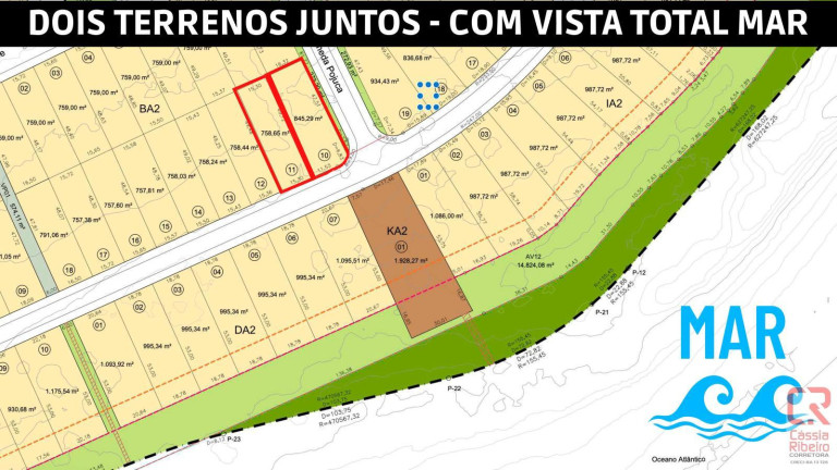 Foto do imóvel: Terreno à Venda, 825 m² em Alphaville Guarajuba - Camaçari