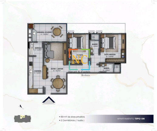 Imagem Apartamento com 2 Quartos à Venda, 89 m² em Floresta - São José