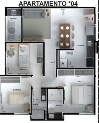 Apartamento com 3 Quartos à Venda, 7.070 m² em Intermares - Cabedelo