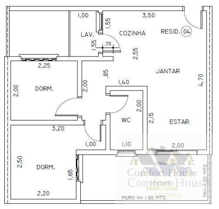 Apartamento com 2 Quartos à Venda, 43 m² em Vila Tibiriçá - Santo André