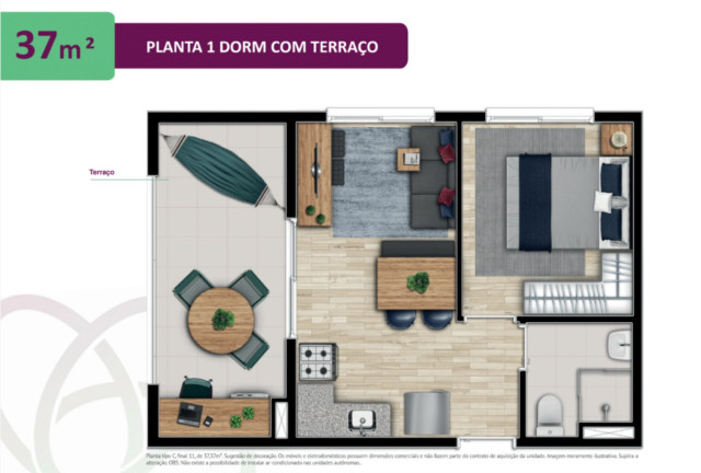 Apartamento com 2 Quartos à Venda, 36 m² em Vila Buarque - São Paulo