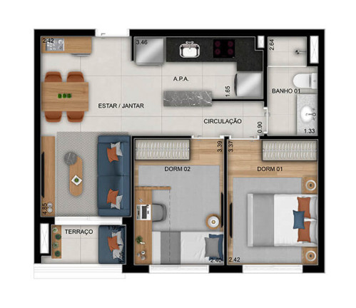 Apartamento com 1 Quarto à Venda, 30 m² em Quarta Parada - São Paulo