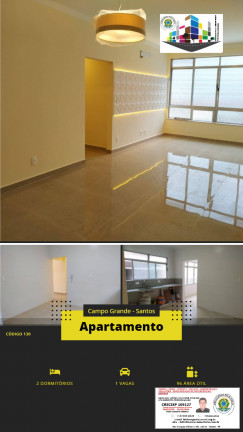 Imagem Apartamento com 2 Quartos à Venda, 96 m² em Campo Grande - Santos