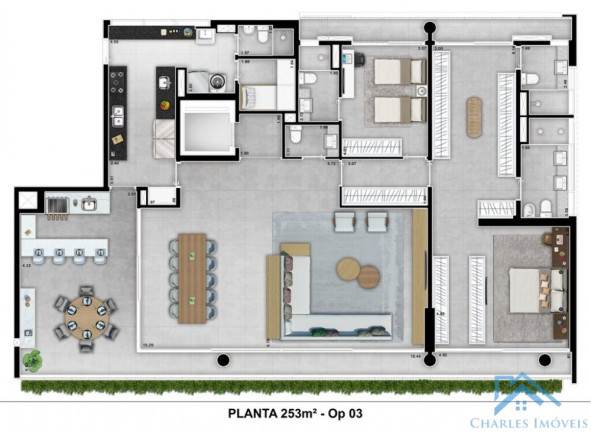 Apartamento com 3 Quartos à Venda, 252 m² em Cidade Jardim - São Paulo