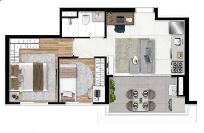 Imagem Apartamento com 2 Quartos à Venda, 49 m² em Barra Funda - São Paulo