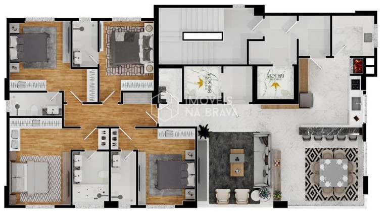 Imagem Apartamento com 4 Quartos à Venda, 214 m² em Centro - Balneário Camboriú