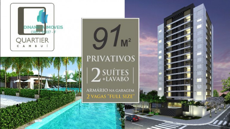 Imagem Apartamento com 2 Quartos à Venda, 91 m² em Cambuí - Campinas