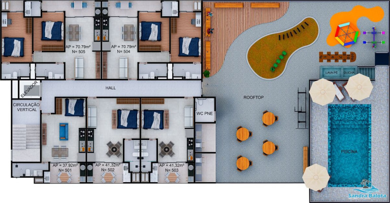 Imagem Apartamento com 1 Quarto à Venda, 37 m² em Perequê Açu - Ubatuba
