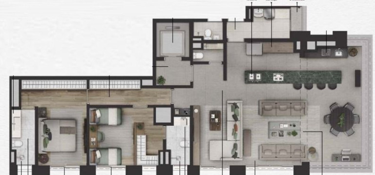 Imagem Apartamento com 3 Quartos à Venda, 206 m² em Itaim Bibi - São Paulo