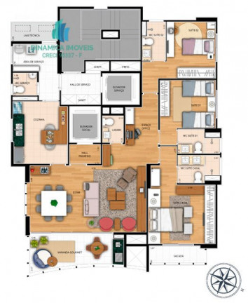 Imagem Apartamento com 3 Quartos à Venda, 145 m² em Cambuí - Campinas