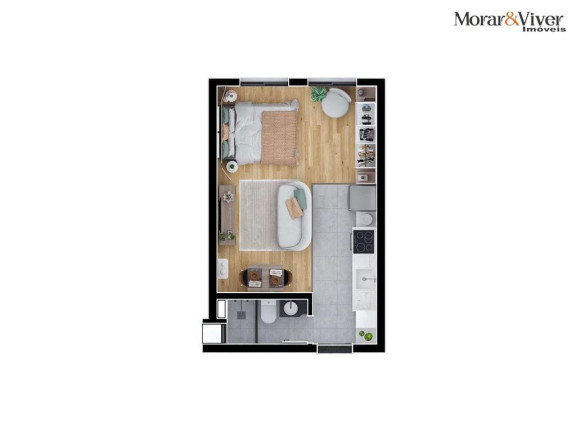 Imagem Apartamento com 2 Quartos à Venda, 61 m² em água Verde - Curitiba