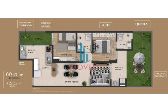 Apartamento com 2 Quartos à Venda, 63 m² em Mandaqui - São Paulo