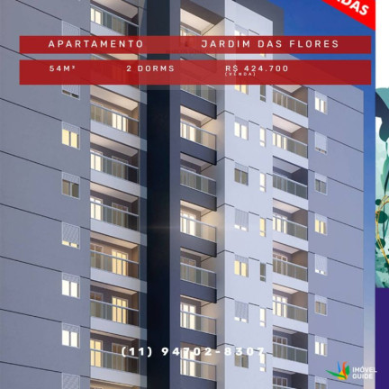 Imagem Apartamento com 2 Quartos à Venda, 54 m² em Jardim Das Flores - Osasco