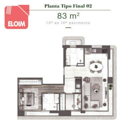 Imagem Apartamento com 1 Quarto à Venda, 83 m² em Higienópolis - São Paulo