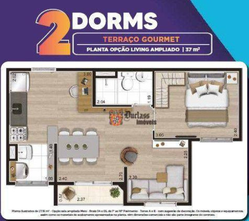 Imagem Apartamento com 2 Quartos à Venda, 37 m² em Paraíso Do Morumbi - São Paulo