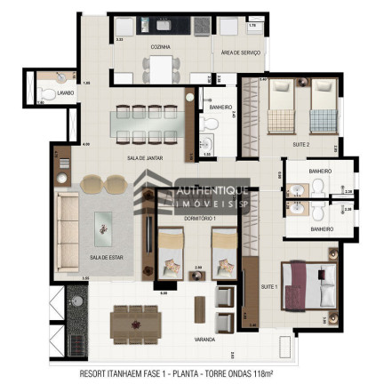 Imagem Apartamento com 2 Quartos à Venda, 78 m² em Centro - Itanhaém