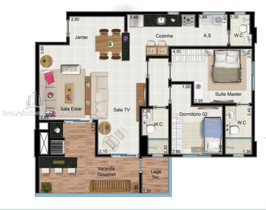 Imagem Apartamento com 3 Quartos à Venda, 93 m² em Jardim Botânico - Ribeirão Preto