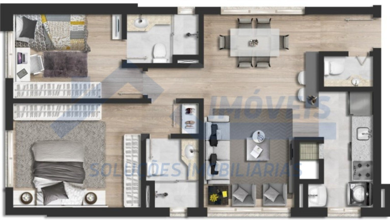 Imagem Apartamento com 2 Quartos à Venda, 58 m² em Mont Serrat - Porto Alegre