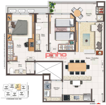 Imagem Apartamento com 2 Quartos à Venda, 84 m² em Campinas - São José