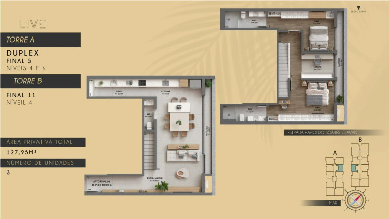 Imagem Apartamento com 2 Quartos à Venda, 125 m² em Cacupé - Florianópolis