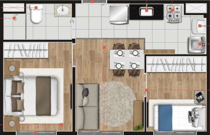 Imagem Apartamento com 2 Quartos à Venda, 34 m² em Cambuci - São Paulo