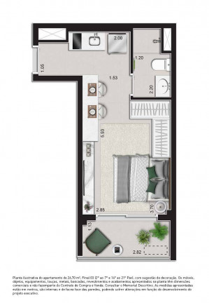 Imagem Apartamento com 1 Quarto à Venda, 49 m² em República - São Paulo