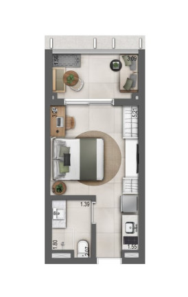 Imagem Apartamento com 1 Quarto à Venda, 35 m² em Vila Mariana - São Paulo