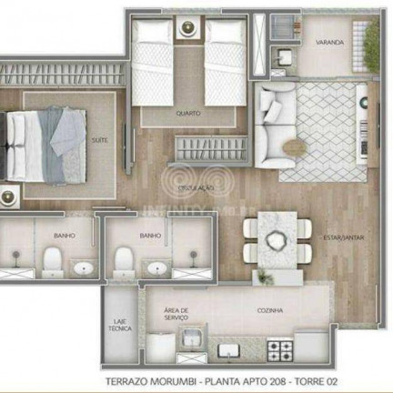 Imagem Apartamento com 2 Quartos à Venda, 52 m² em Morumbi - São Paulo