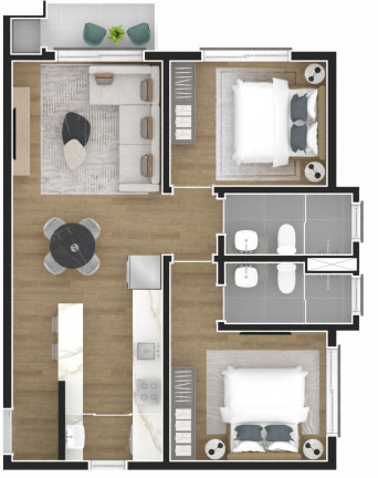 Imagem Apartamento com 2 Quartos à Venda, 58 m² em Floresta - Gramado