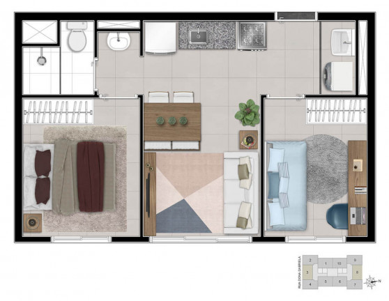 Apartamento com 2 Quartos à Venda, 56 m² em Parada Inglesa - São Paulo