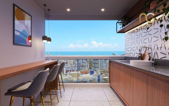 Imagem Apartamento com 2 Quartos à Venda, 74 m² em Vila Guilhermina - Praia Grande