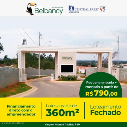 Imagem Terreno à Venda, 360 m² em Residencial Belbancy - Vargem Grande Paulista